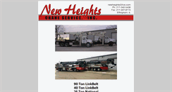 Desktop Screenshot of newheightscrane.com