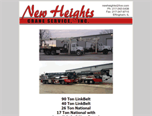Tablet Screenshot of newheightscrane.com